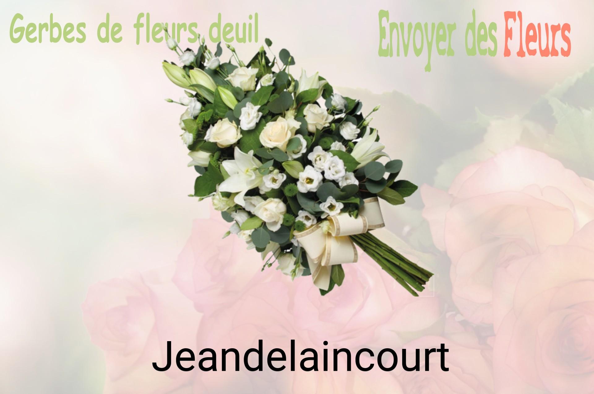 Gerbe de fleurs de deuil livrée à Jeandelaincourt